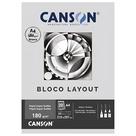 Bloco de Papel Layout A4 Canson Linha Tecnica 20 Folhas