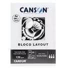 Bloco de Papel Layout A4 Canson Linha Tecnica 50 Folhas
