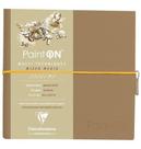 Bloco De Papel Natural Multi Técnicas 250g 19x19 Clairefonta