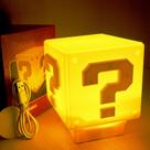 Bloco de perguntas do Lamp hopanrel Super Bros com efeito sonoro de jogo