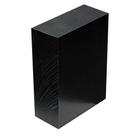 Bloco de plástico HDPE 2cm de espessura 10x15cm preto para usinagem