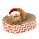 Bloco de rascunho oval Cat Scratcher Cardboard Conlun 2 em 1