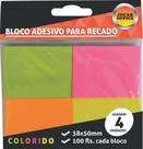 Bloco de recado adesivo Jocar Neon 38X50 100FLS. - Leonora