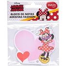Bloco De Recado Autoadesivo 8X7,5Cm Minnie Coracao 50F.