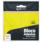 Bloco De Recado Autoadesivo Amarelo Neon 38X50Mm 100Fls.