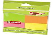 Bloco De Recado Autoadesivo Memonote Neon 38X51 50Fls.