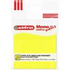 Bloco de Recado Autoadesivo Memonote Transparente 76X76 Amarelo