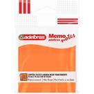 Bloco de Recado Autoadesivo Memonote Transparente 76X76 Laranja