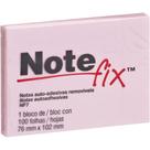 Bloco de Recado Autoadesivo Notefix 100 Folhas 76X102MM Rosa