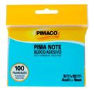 Bloco De Recado Autoadesivo Pimanote Azul 76X102Mm 100Fls