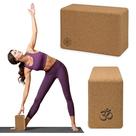 Bloco de Yoga Gaiam em Cortiça 10 x 15 x 23 cm Antiderrapante com Bordas Arredondadas