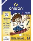 Bloco Desenho A4 Canson 140g Branco 20 Folhas
