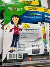 Bloco ecocores a4 48fls ridet 6 cores papel que se dobra