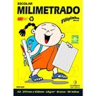 Bloco Escolar Filipinho Milimetrado A3 297mmx420mm 63g/m2 cor Branco Pct/50 Folhas. - FILIPERSON