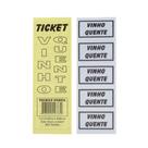 Bloco Fichas para Vinho Quente c/500 tickets - 01 unidade
