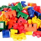 Bloco infantil de montar e brincar