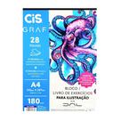 Bloco Livro de Exercícios Para Ilustração 28 Folhas A4 180g/m² CIS Bloco Livro de Exercícios Para Ilustração 28 Folhas A4 180g/m² CIS
