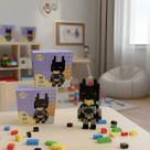 Bloco Mágico de Montar Anime Personagem Batman Gothan Dc