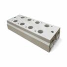 Bloco manifold 4 estacoes r.1/4