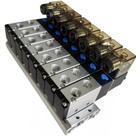 Bloco Manifold Com 8 Válvula Solenoide 5/2 Vias 1/4bsp 24Vdc