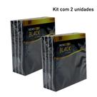 Bloco Memo Autoadesivo Preto/Branco Médio: 75mmX75mm (kit com 2 unidades)