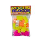 Bloco Monta Monta Cores Variadas com 28 Peças - 0114 - MINI TOYS