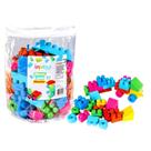 Bloco Montar e Encaixar 65 Peças Grandes Coloridas Para Bebê Bloco Montar e Encaixar 65 Peças Grandes Coloridas Para Bebê