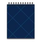 Bloco office quadrado Quadriculado Azul - FINA IDEIA