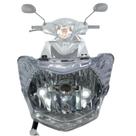 Bloco óptico farol completo com lâmpada de led smartfox shineray jet 49 50 125 jet x