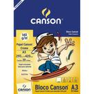 Bloco Papel Canson A3 Creme 140g com 20 Folhas - Canson