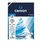 Bloco Papel Canson Aquarela Universitário 12 Folhas A3 300g