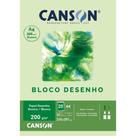 Bloco Papel Canson Desenho 200 Branco 200g A4 20 Folhas