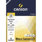Bloco Papel Canson Desenho 200g A3 bloco c/20fls
