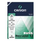 Bloco Papel Canson Layout A3 50 Folhas 120g Bloco Papel Canson Layout A3 50 Folhas 120g