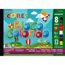 Bloco Papel Criativo 8 Cores Colorido 120g Eco Cores Bloco Papel Criativo 8 Cores Colorido 120g Eco Cores