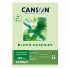 Bloco Papel Desenho A4 Canson 200g Branco 20 Folhas