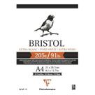 Bloco Papel Desenho Bristol A4 205g 20 Folhas Clairefontaine