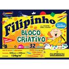 Bloco para Educação Artística Filipinho 8 Cores 32 Folhas