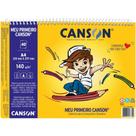 Bloco para Educacao Artistica Meu Primeiro Canson 40F A4 140 Bloco para Educacao Artistica Meu Primeiro Canson 40F A4 140
