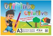 Bloco para educacao artistica offpinho criativo a3 120g 20fl pacote cores sortidas - off paper