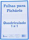Bloco Para Fichario Universit. Quadriculado Branco 1X1Cm 50F.