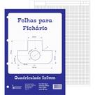 Bloco para Fichário Universitário Quadriculado Branco 5X5MM 50 Folhas - Pacote com 05