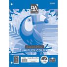 Bloco para Fichário Universitário Uniflex Color 96 Folhas Pacote com 10