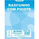 Bloco para Rascunho com Picote e Grampo 100 Folhas 160X225MM - Pacote com 10 Unidades