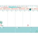 BLOCO PLANNER SEMANAL 2022 PERMANENTE 53 FOLHAS 27,5 x 20cm