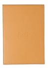 Bloco Quadriculado Rhodia 15,5x22cm Capa Couro Laranja