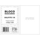Bloco Rascunho Sulfite 1/8 105x155 50f Com 5 9007 - Fd Grafica