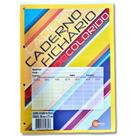 Bloco Refil Caderno Fichário 96 Folhas Pautadas Colorido