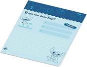Bloco Refil para Mini Fichário Argolado com 80 Folhas Decoradas Stitch DAC,
