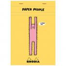 Bloco Rhodia Edição 90 anos & Paper People 14,6x20,8cm 80 Folhas